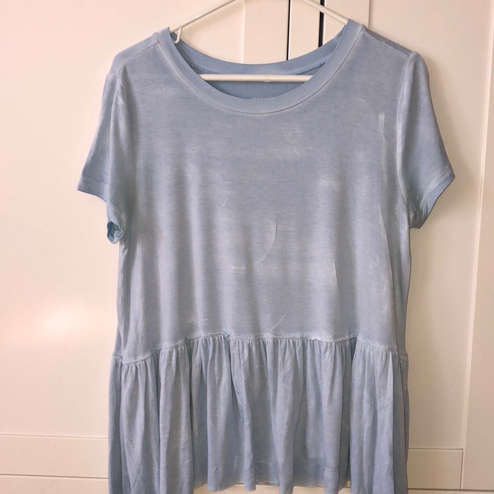 Light Blue Flowy T-shirt